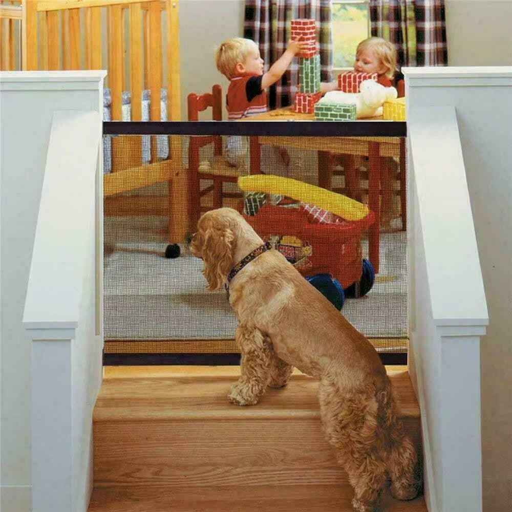 Ultimate Mesh Magic Pet Gate - Safe and Stylish Enclosure for Dogs and Pets